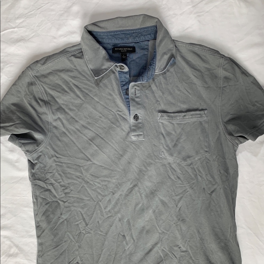 Banana Republic slim fit polo size L